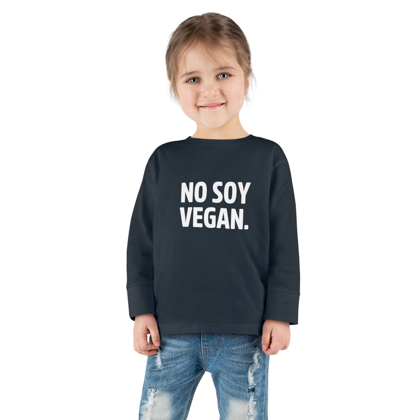 "No Soy Vegan" Toddler Long Sleeve Tee