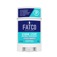 STANK STOP DEODORANT STICK, LAVENDER+SAGE, 1.7 OZ-FATCO1-FATCO Skincare Products grass fed tallow paleo skincare natural deodorant aluminum free