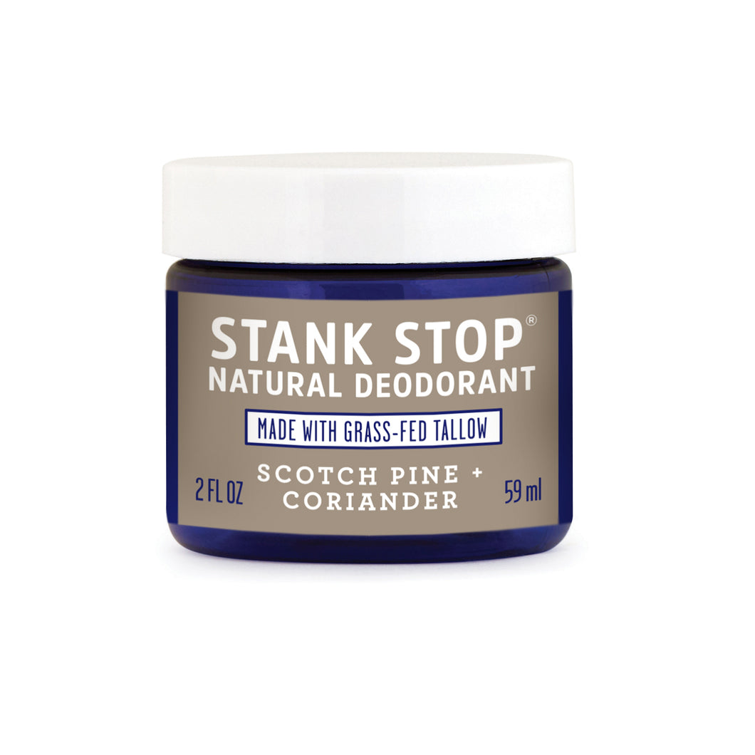 Stank Stop Cream Deodorant, Scotch Pine+Coriander, 2 Oz