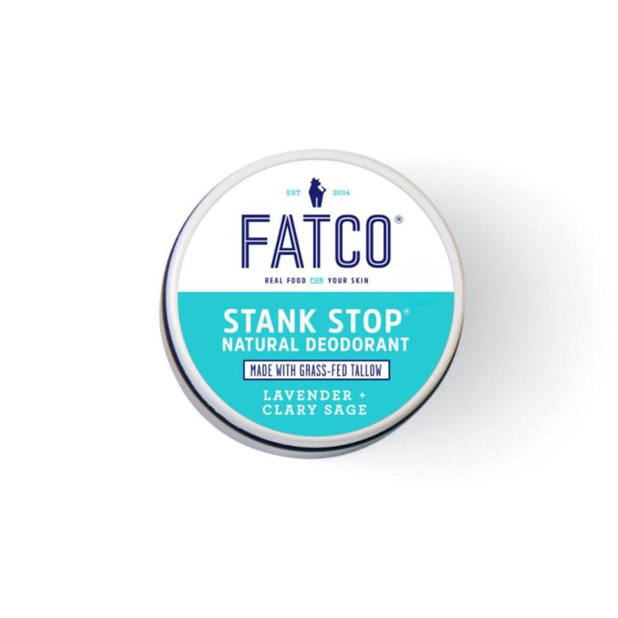 STANK STOP DEODORANT, CREAM, LAVENDER+SAGE, 2 OZ-FATCO1-FATCO Skincare Products grass fed tallow paleo skincare natural deodorant aluminum free