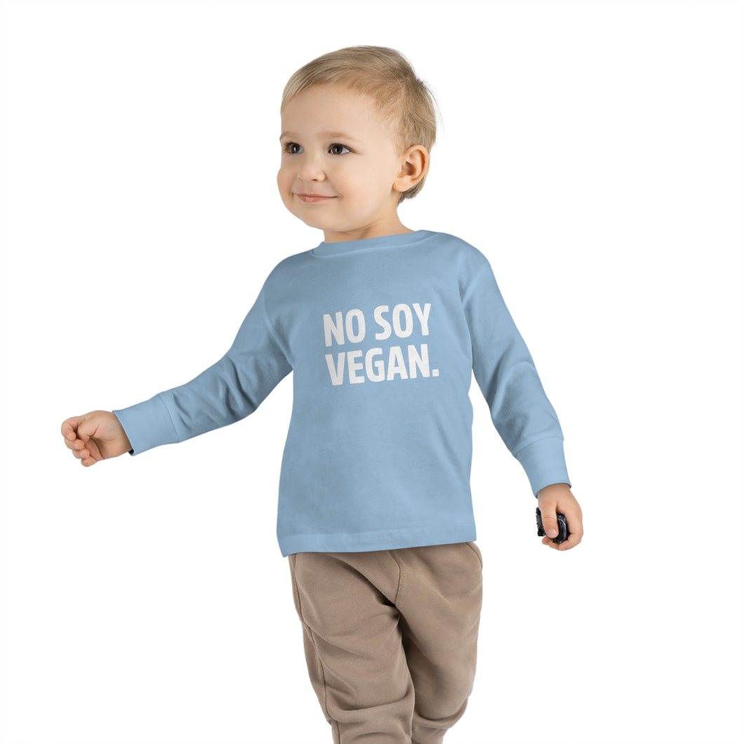 "No Soy Vegan" Toddler Long Sleeve Tee