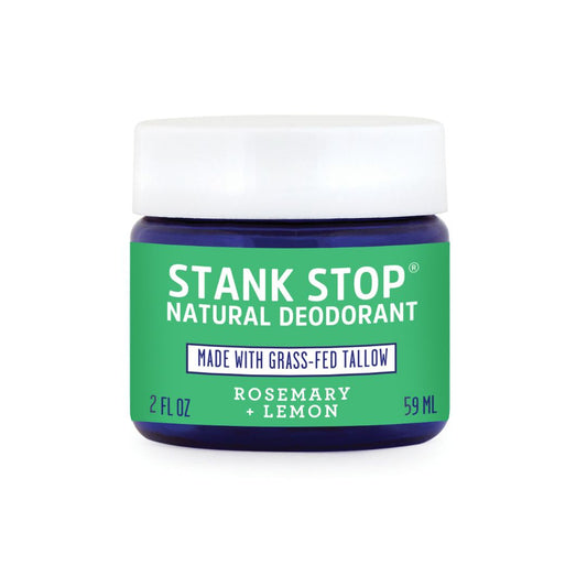 Stank Stop Cream Deodorant, Rosemary+Lemon, 2 Oz