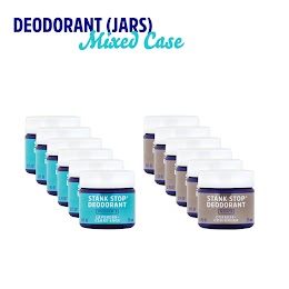 Stank Stop Deodorant, Cream, 1oz jars, Mixed Case of 12