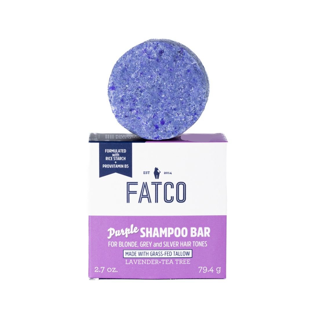 fatco purple tallow based shampoo bar