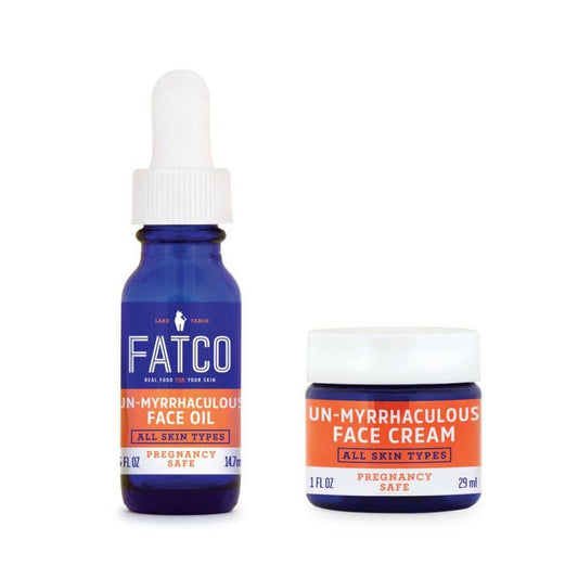 MOISTURIZING POWER PACK, PREGNANCY SAFE-FATCO Skincare Products paleo skincare myrrhaculous tallow balm face cream oil serum pregnancy safe