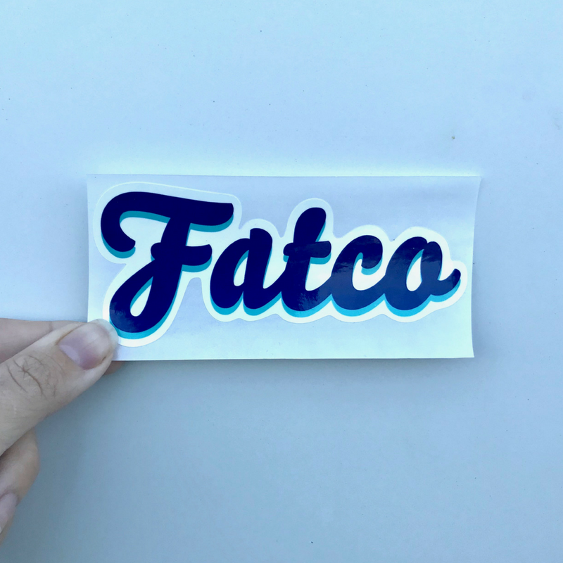 FATCO Sticker - Die Cut FATCO logo-FATCO Skincare Products paleo skincare tallow balm