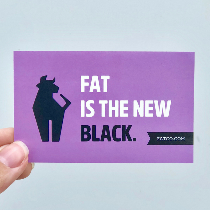 FATCO Sticker - Fat Is The New Black-FATCO Skincare Products paleo skincare tallow balm