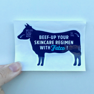 FATCO Sticker - Die Cut Cow Sticker-FATCO Skincare Products paleo skincare tallow balm