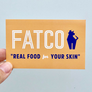 FATCO Sticker - Orange Logo-FATCO Skincare Products paleo skincare tallow balm