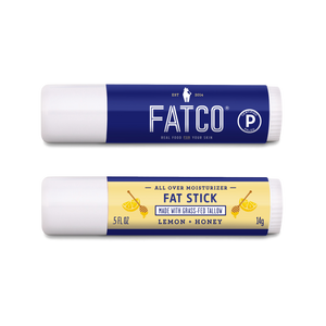 FAT STICK, Lemon + Honey, 0.5 OZ-FATCO Skincare Products tallow balm paleo skincare eczema psoriasis moisturizing anti aging nourishing