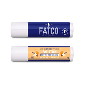 FAT STICK, Orange + Vanilla, 0.5 OZ-FATCO Skincare Products tallow balm paleo skincare eczema psoriasis moisturizing anti aging nourishing