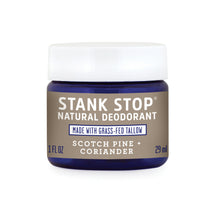 STANK STOP DEODORANT, SCOTCH PINE+CORIANDER, 1 OZ-FATCO1-FATCO Skincare Products grass fed tallow paleo skincare natural deodorant aluminum free