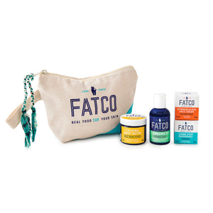 TRAVEL KIT-FATCO Skincare Products paleo skincare myrrhaculous tallow balm face cream stank stop natural deodorant oil cleaner OCM Body butta gift set