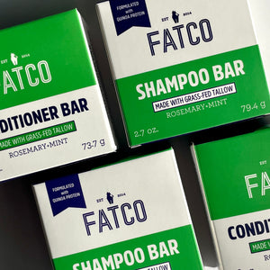 FATCO tallow based Haircare bundle shampoo conditioner bars