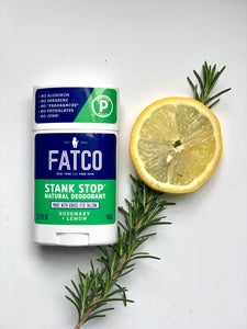 STANK STOP DEODORANT STICK, ROSEMARY+LEMON, 1.7 OZ-FATCO1-FATCO Skincare Products grass fed tallow paleo skincare natural deodorant aluminum free