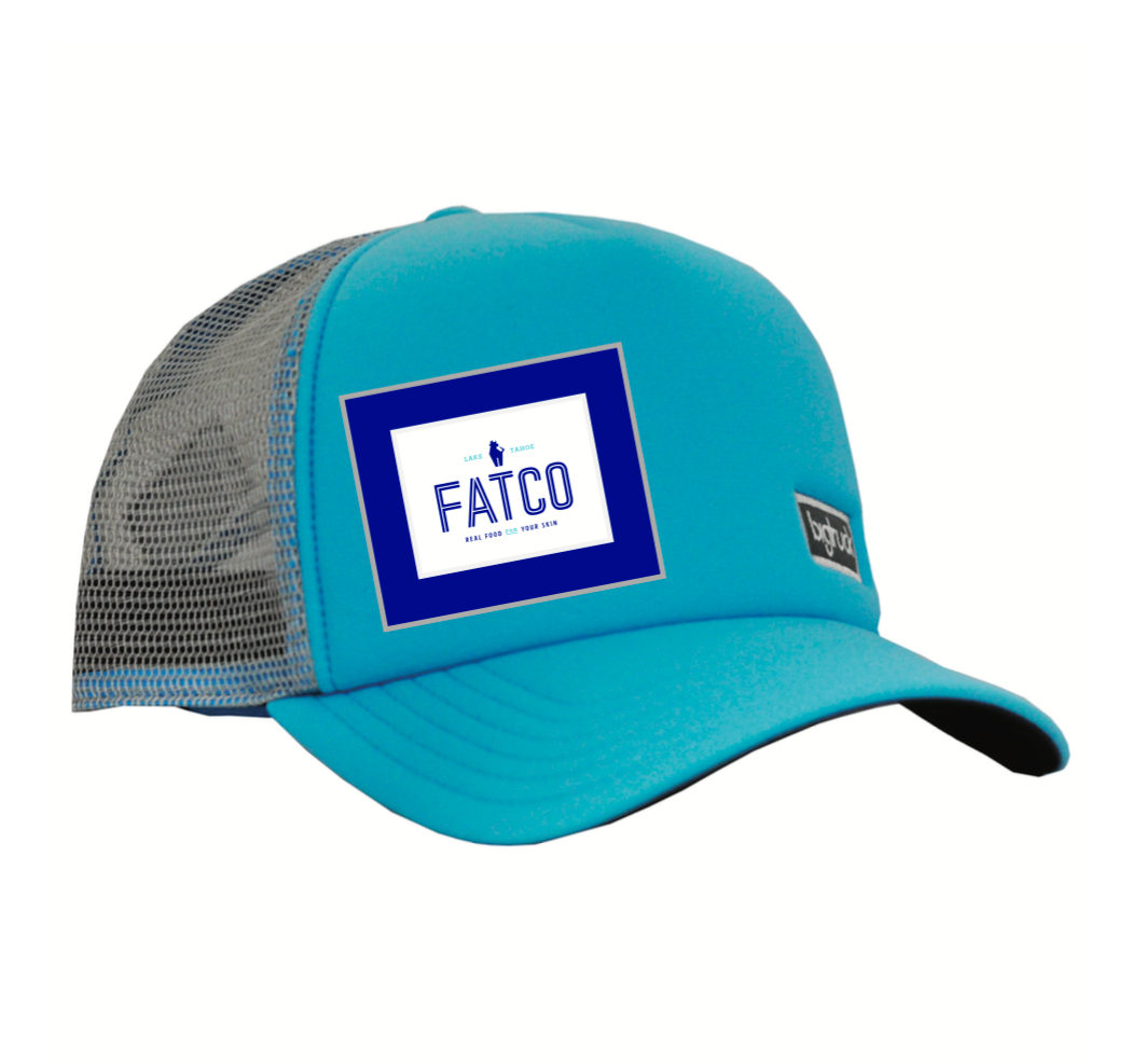 Aqua BigTruck FATCO Trucker Hat-FATCO Skincare Products