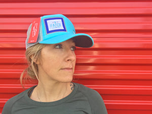 Aqua BigTruck FATCO Trucker Hat-FATCO Skincare Products