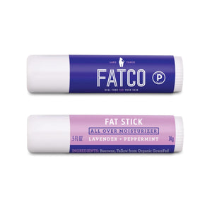 FAT STICK, Lavender + Peppermint, 0.5 OZ-FATCO Skincare Products tallow balm paleo skincare eczema psoriasis moisturizing anti aging nourishing